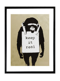 Brookpace Lascelles Keep It Real Banksy framed wall art, UK version
