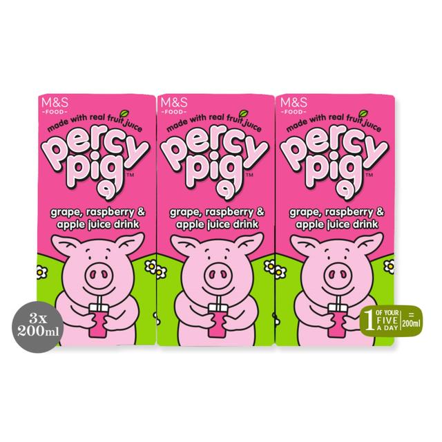 M&S Percy Pig Fruit Juice Drink   3 x 200ml