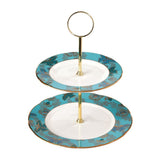 Fortnum's two-tier high tea cake stand in fine bone china - British product