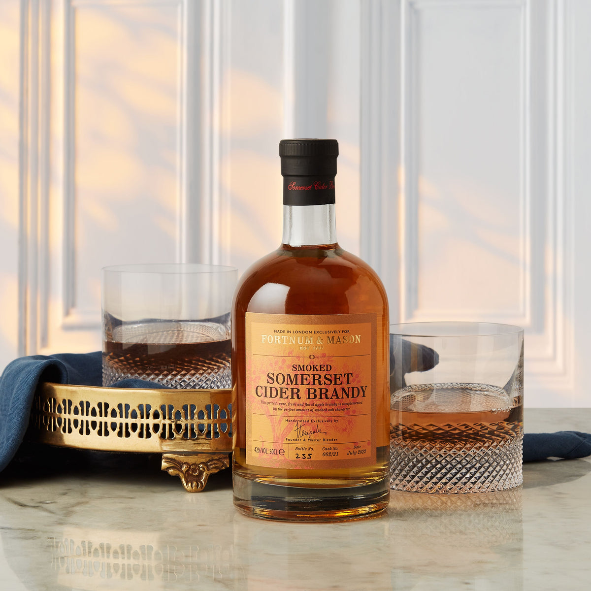 Fortnum's smoked apple cider brandy 50cl (British brand)