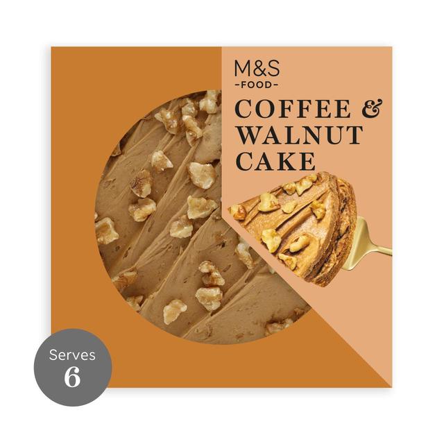 M&S Colombian Coffee and Walnut Cake   425g