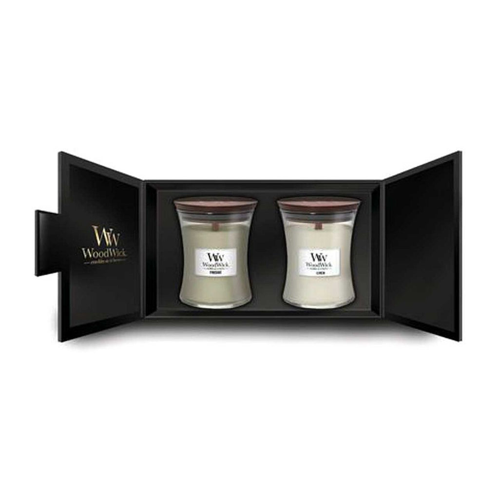 WoodWick 2 Medium Hourglass Candles Gift Set