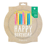 Happy Birthday Recyclable Paper Plates   12 per pack GOODS M&S   