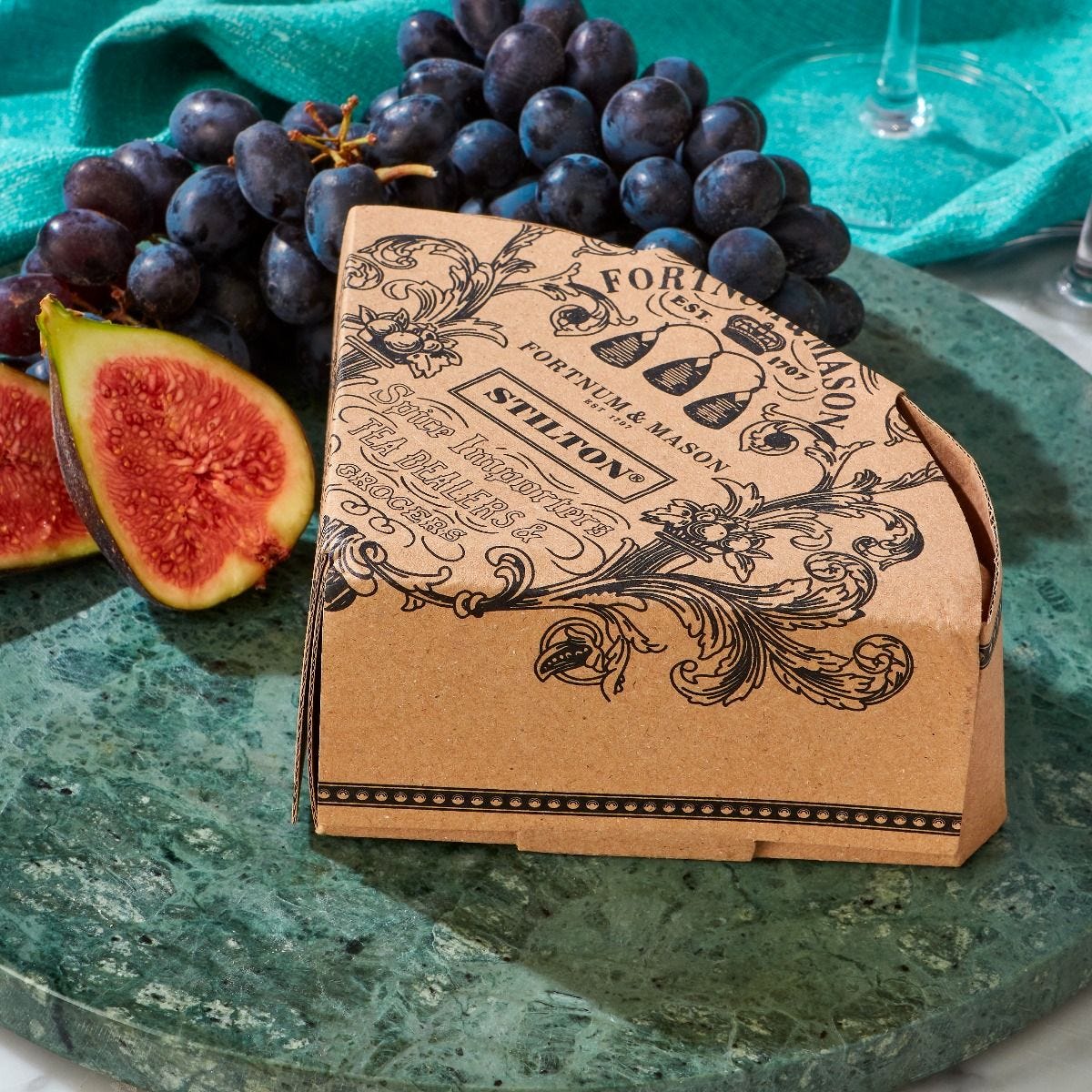 Blue Stilton wedge 454g crumbly blue cheese, UK version