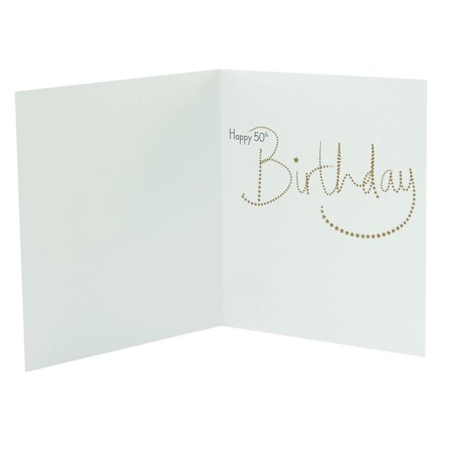 Time To Celebrate 50th Birthday Card GOODS M&S   