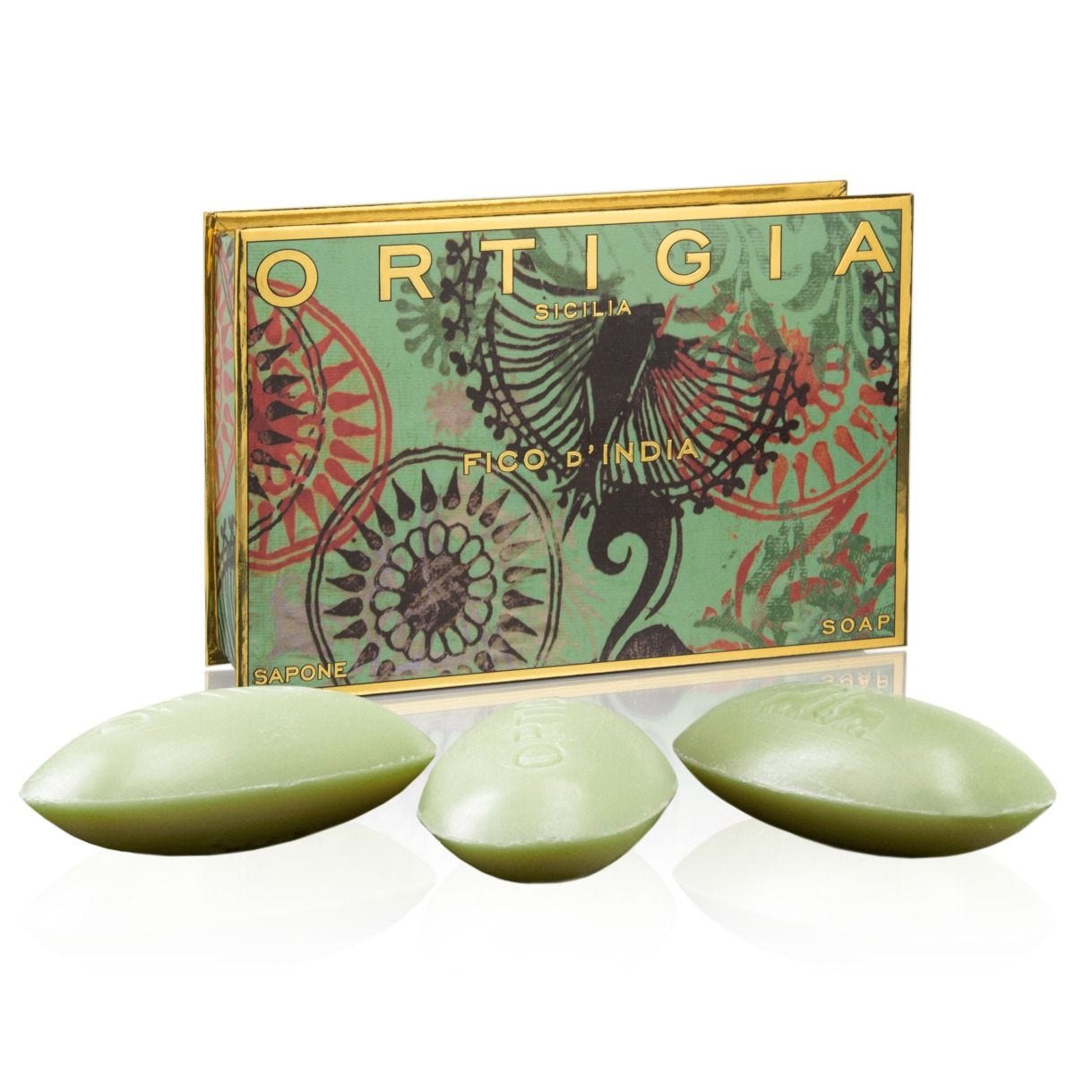 Ortigia Sicilia Fico d'India soap 3 x 100g - British product