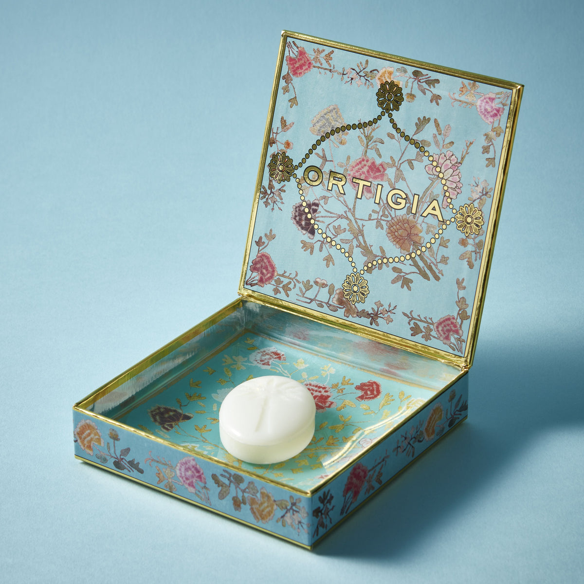 Ortigia Sicilia Florio glass plate and soap set - British product