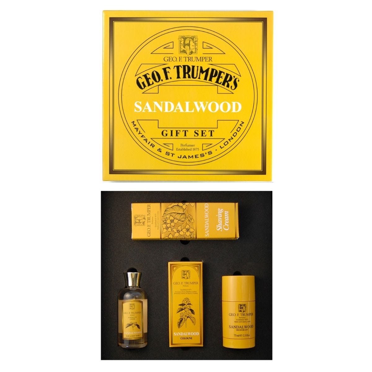 Geo. F. Trumper Sandalwood men's gift set, imported from the UK