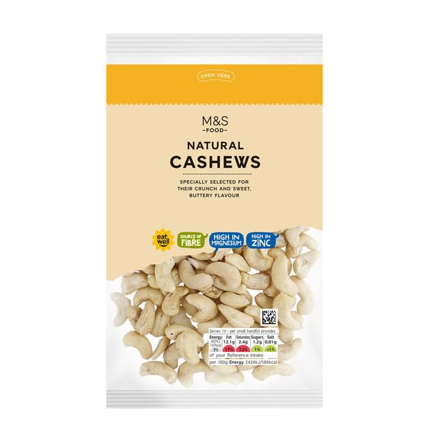 M&S Natural Cashews   350g