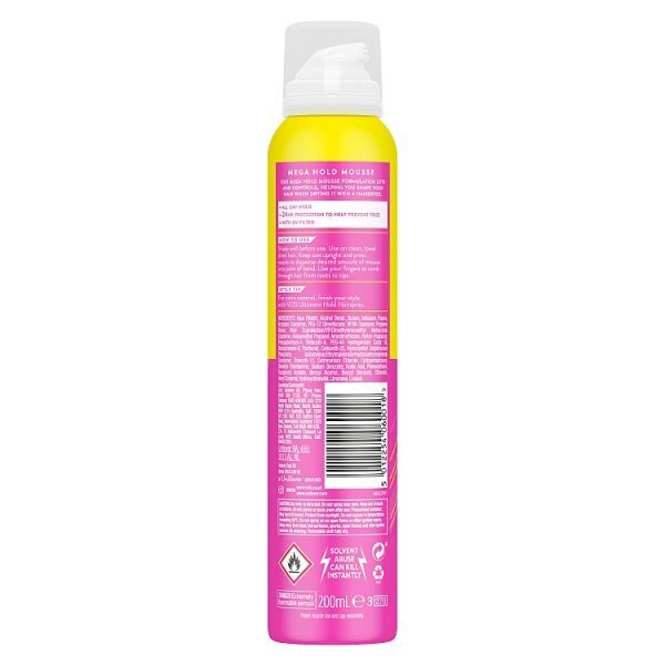 VO5 Mega Hold Hair Mousse 200ml