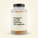 Holland & Barrett omega 3 fish oil 2000mg capsules, imported from UK