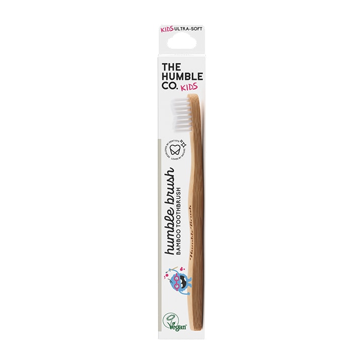 Humble Bamboo Kids Ultra Soft Bristle Toothbrush (Blue, Purple, White or Yellow) Toothbrushes Holland&Barrett   