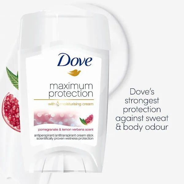 Dove Maximum Protection Anti-Perspirant Cream Pomegranate & Lemon 45ml - British product