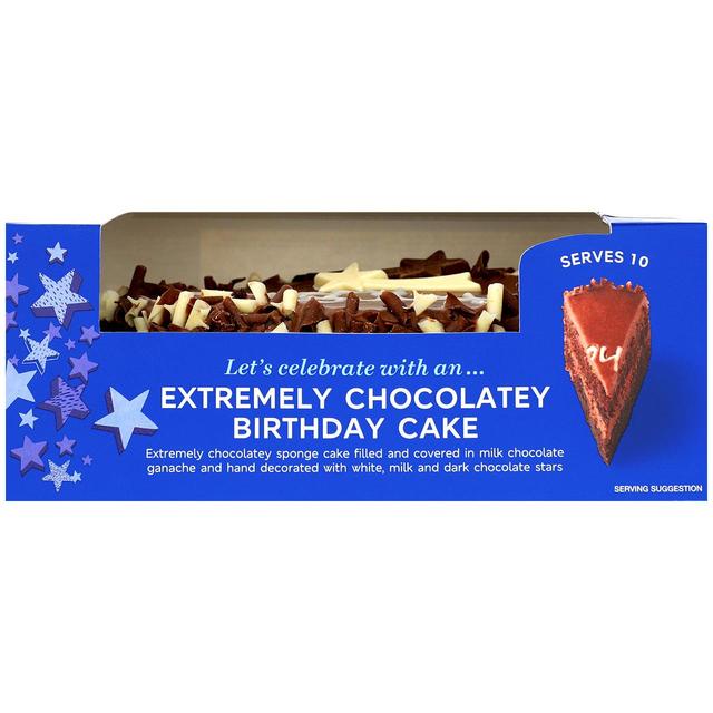 M&S Extremely Chocolatey Birthday Cake   800g GOODS M&S   