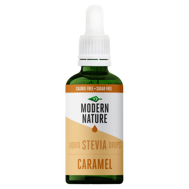 Modern Nature Stevia Drops Caramel Sweetener   50ml