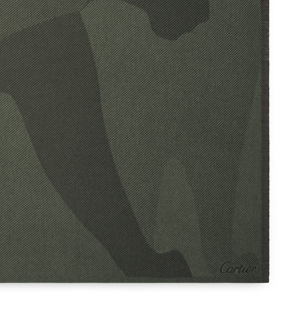 Cartier Wool-Cashmere Panthère Blanket 190cm x 140cm - British product