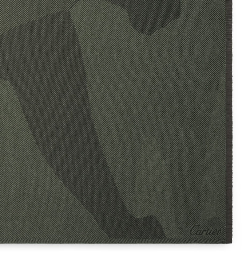 Cartier Wool-Cashmere Panthère Blanket 190cm x 140cm - British product