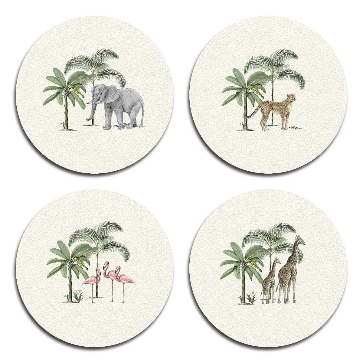 Club Matters Out of Africa coaster set of four, UK version