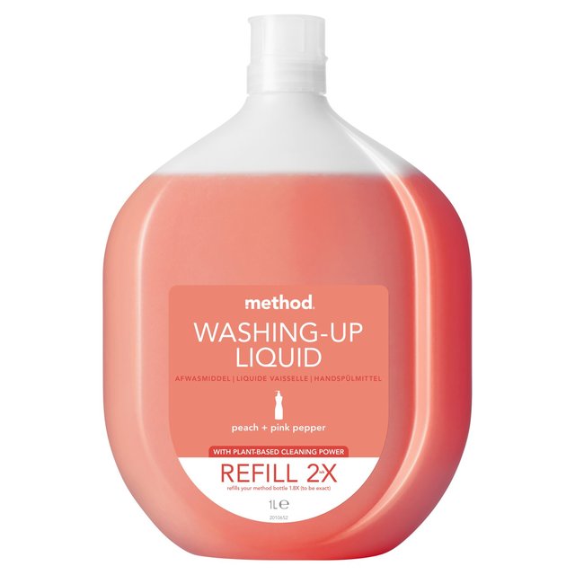 Method Washing Up Liquid Refill Peach & Pink Pepper   1L