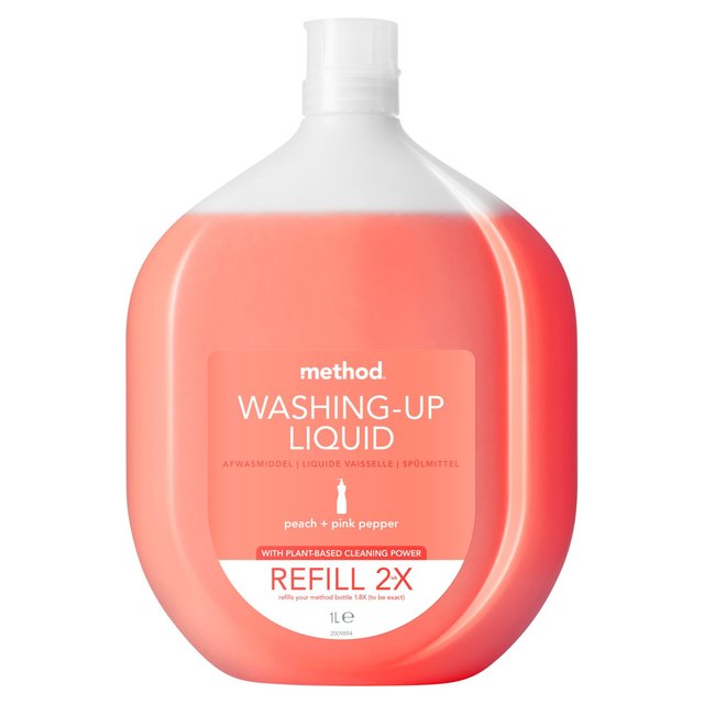 Method Washing Up Liquid Refill Peach & Pink Pepper   1L GOODS M&S   