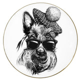Rory Dobner Hamish Scottish Terrier bone china plate 21cm, UK version