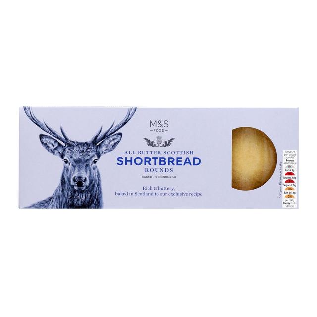 M&S Scottish All Butter Shortbread Rounds   180g GOODS M&S   