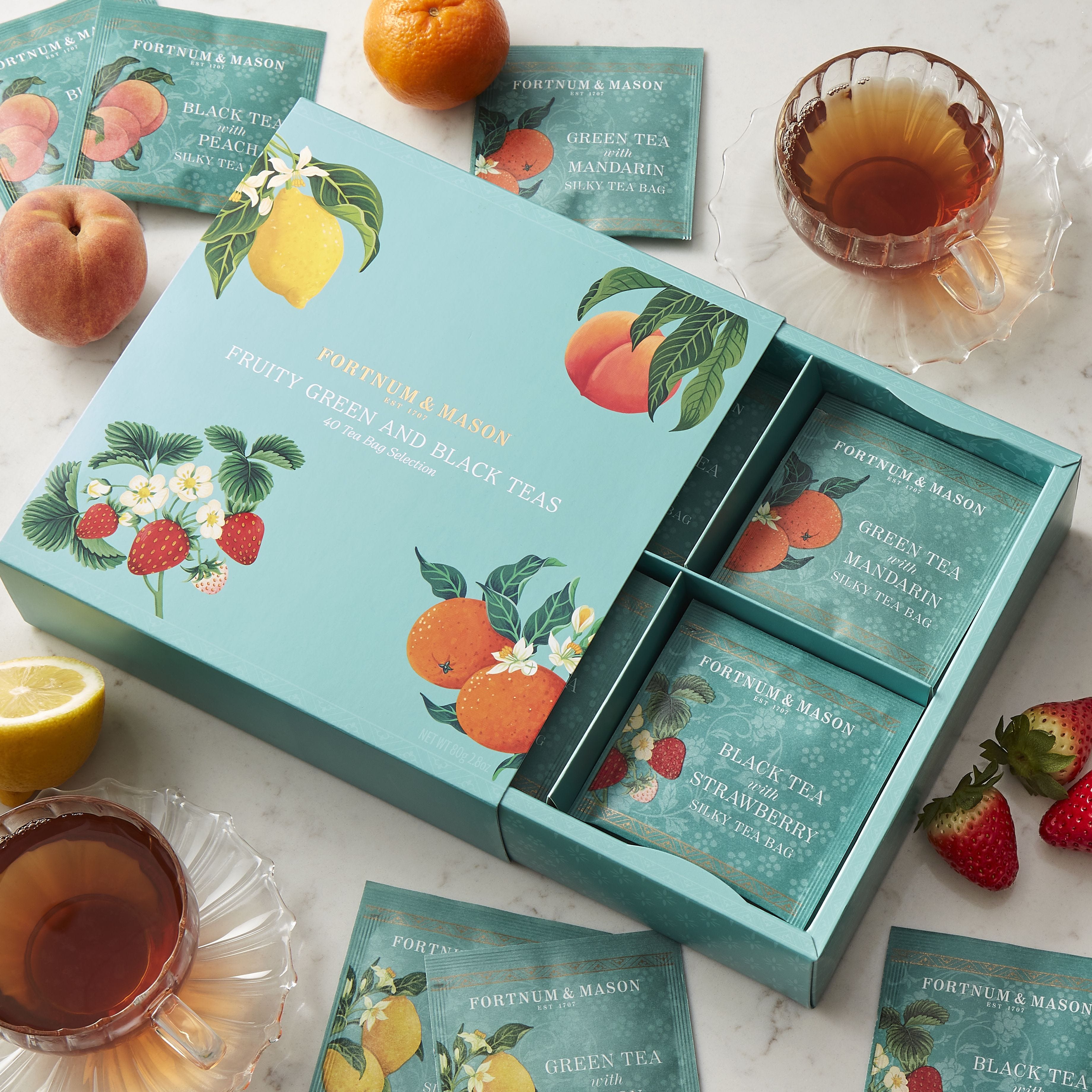 Fortnum's fruit scented tea selection 40 tea bags 80g (British brand)