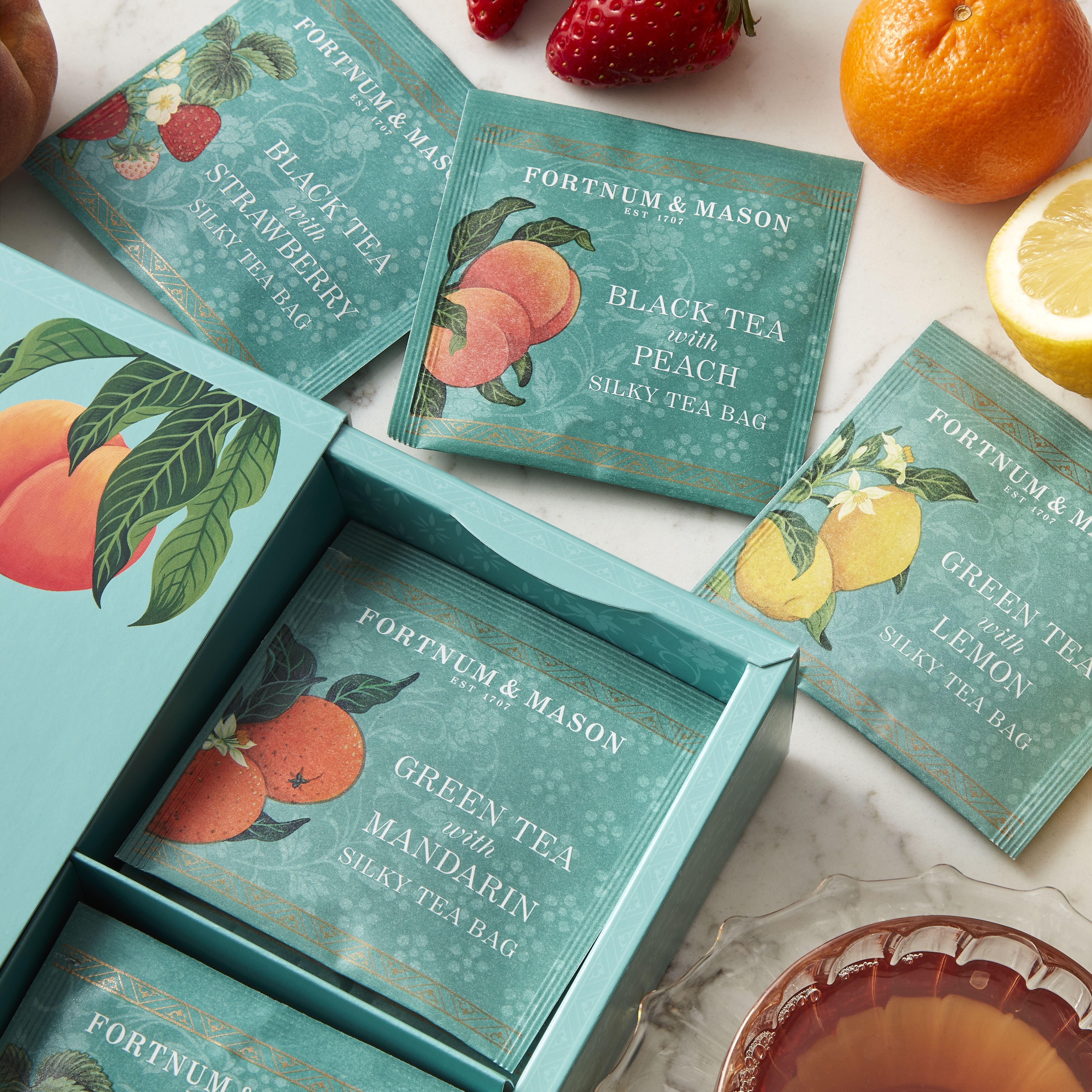 Fortnum's fruit scented tea selection 40 tea bags 80g (British brand)