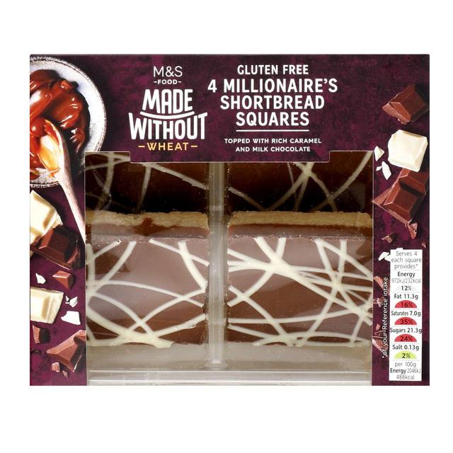 M&S Made Without Millionaire's Shortbread   4 per pack GOODS M&S   