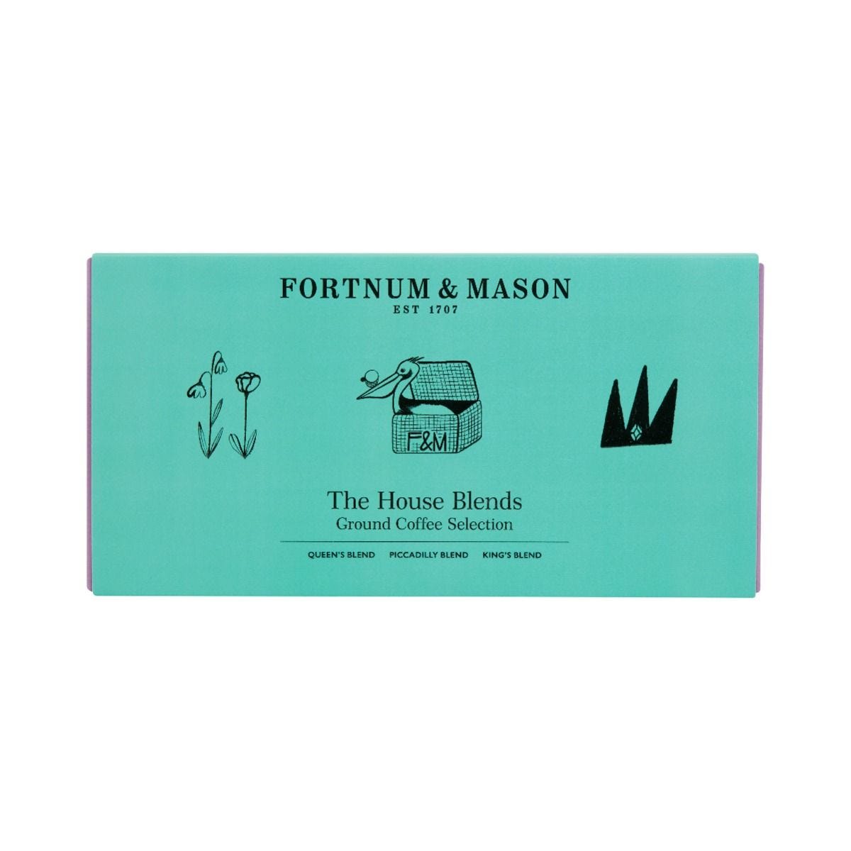 Fortnum's House Blends ground coffee 3x75g tins, imported from the UK