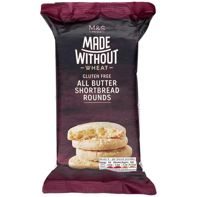 M&S Made Without Shortbread Rounds   140g