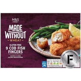 M&S Made Without 9 Cod Fish Fingers Frozen   345g GOODS M&S   