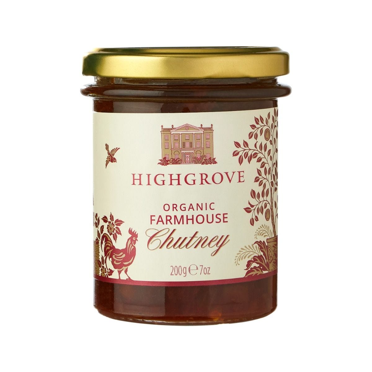 Highgrove organic farmhouse chutney 200g, UK version