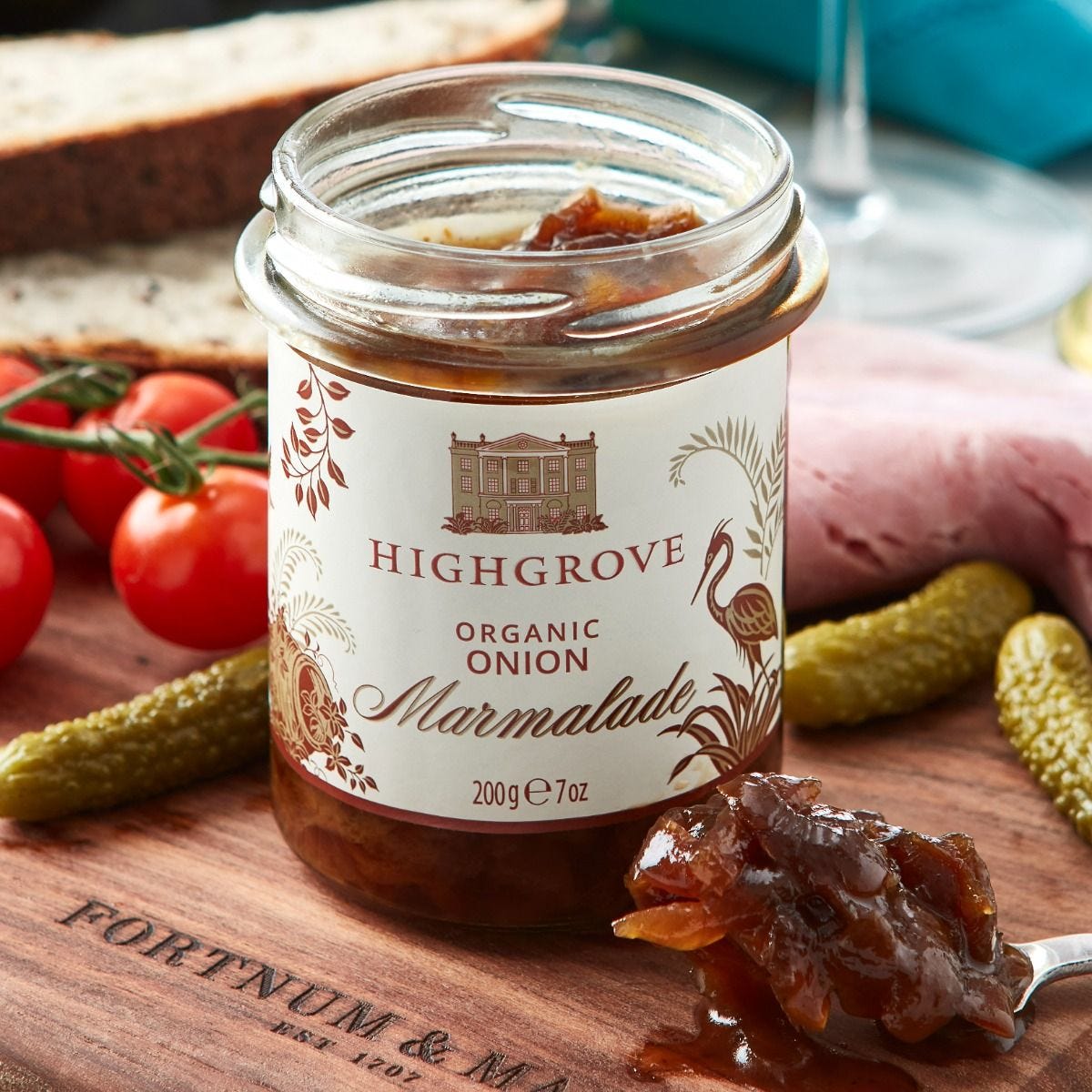 Highgrove Organic Onion Marmalade 200g jar - British product