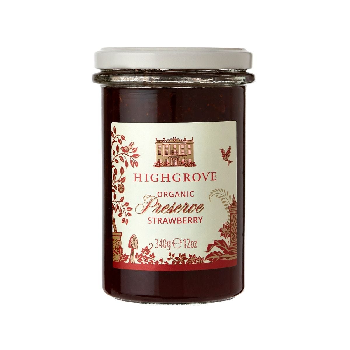 Highgrove organic strawberry preserve 340g, UK version