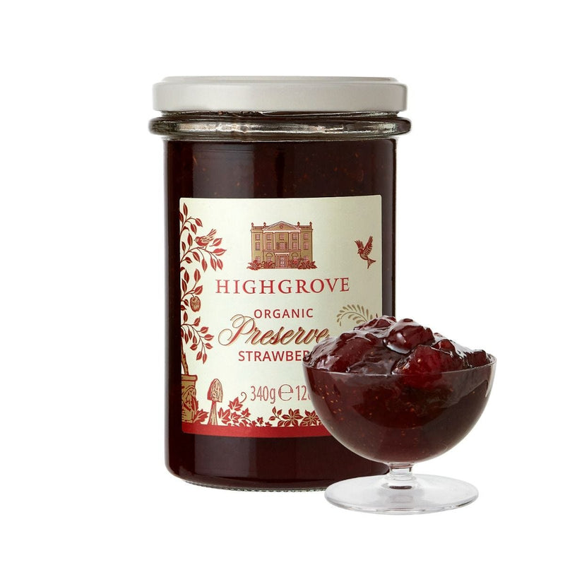 Highgrove organic strawberry preserve 340g, UK version