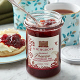 Highgrove organic strawberry preserve with Marc de Champagne, imported from the UK