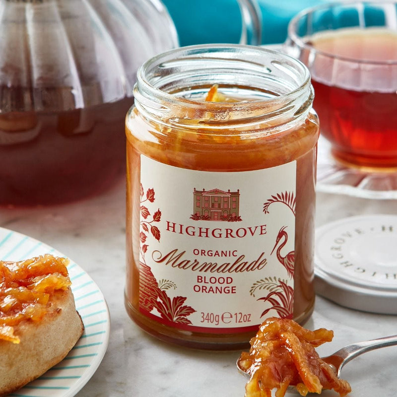 Highgrove organic blood orange marmalade 340g, imported from the UK