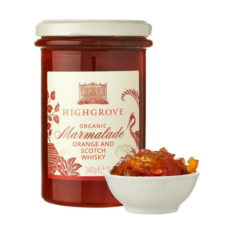Highgrove organic orange marmalade with Scotch whisky 340g - British product