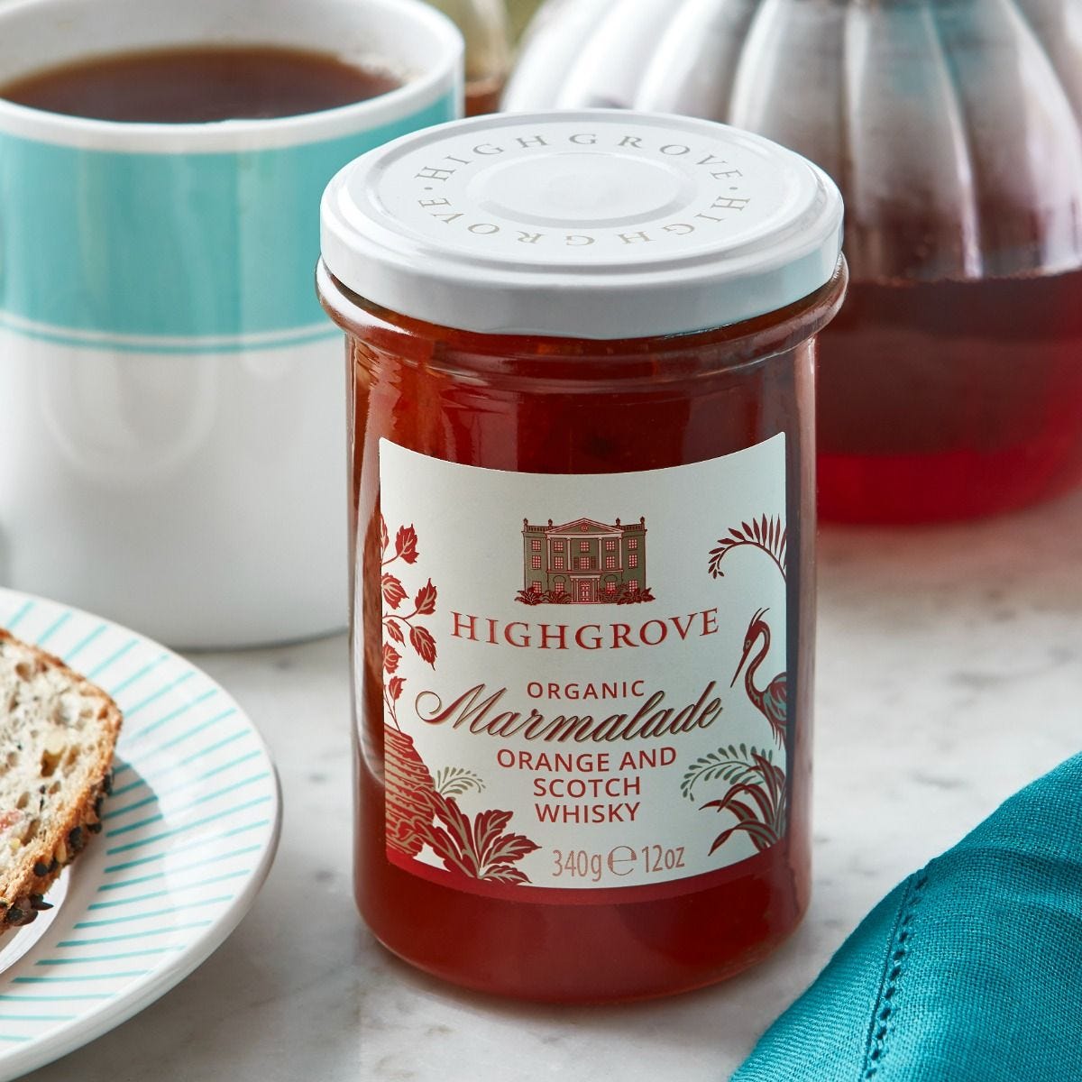 Highgrove organic orange marmalade with Scotch whisky 340g - British product
