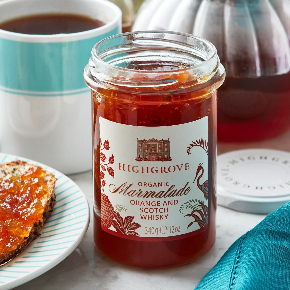 Highgrove organic orange marmalade with Scotch whisky 340g - British product