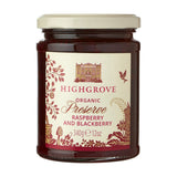 Highgrove organic raspberry and blackberry preserve 340g, imported from the UK