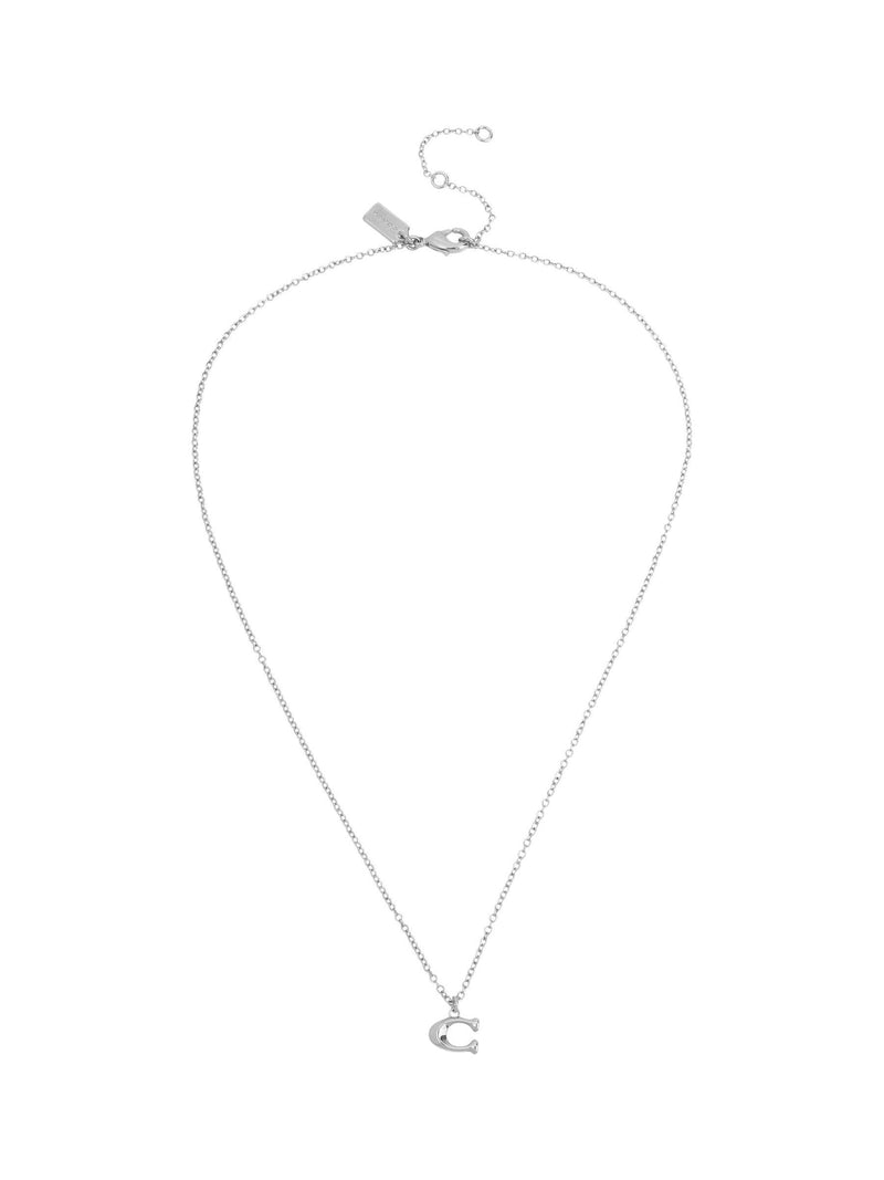 COACH silver tone C starter necklace, imported from the UK