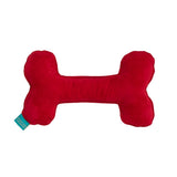 Fortnum's red tartan dog bone cushion, imported from the UK