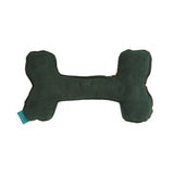 Fortnum's green tartan dog bone cushion, imported from the UK