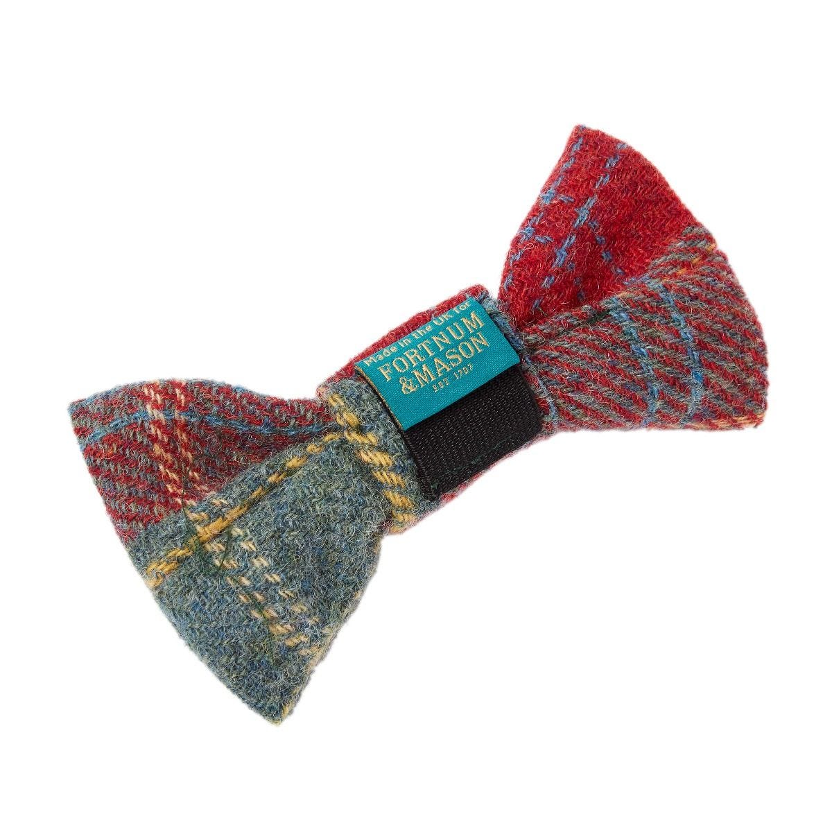 Fortnum's dog bow tie tartan 15.5cm - British product