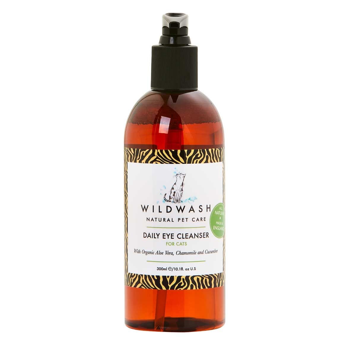 WildWash natural cat eye cleanser, imported from the UK