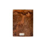 Bark & Rock B5 walnut burr wood journal, British product