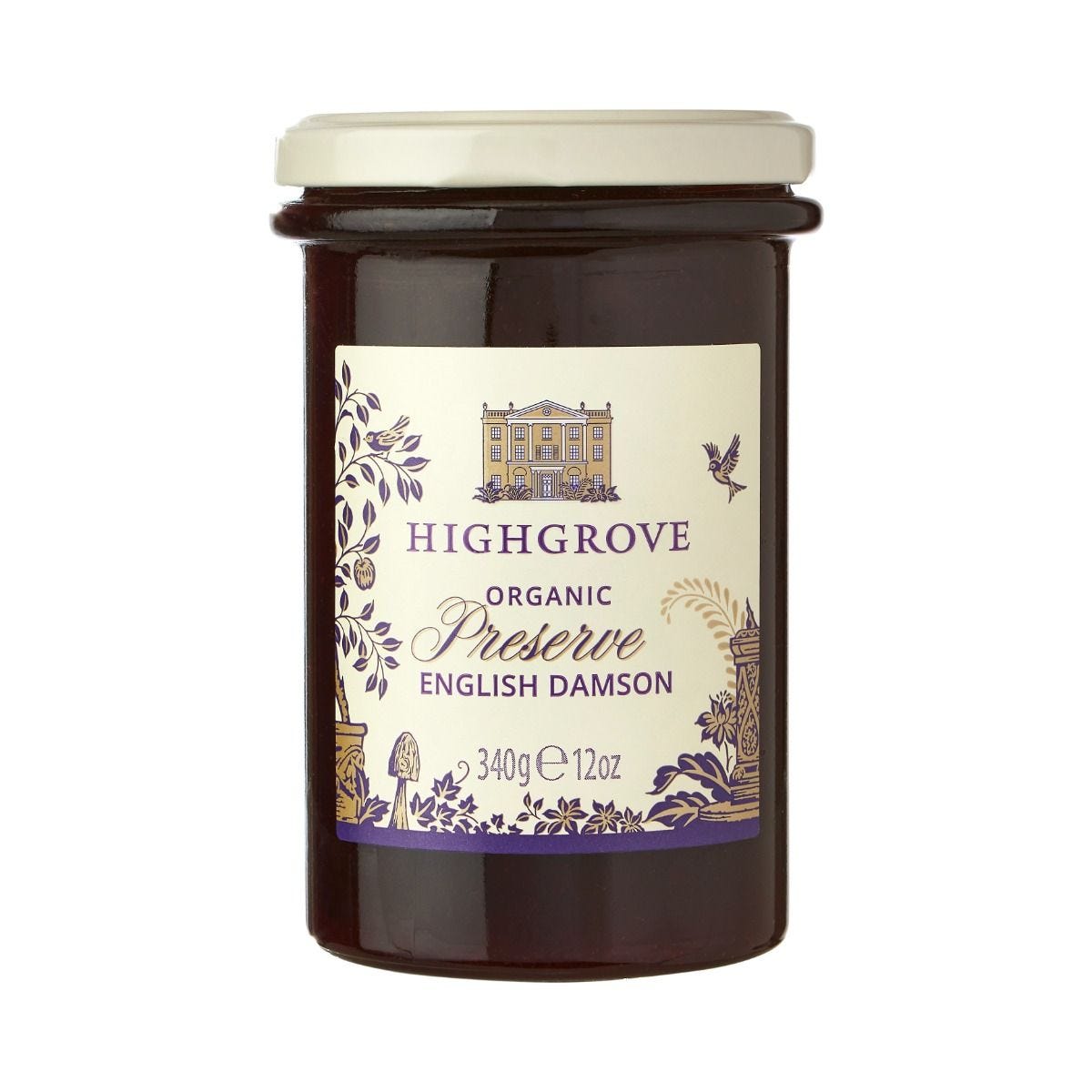 Highgrove organic English damson preserve 340g, imported from the UK