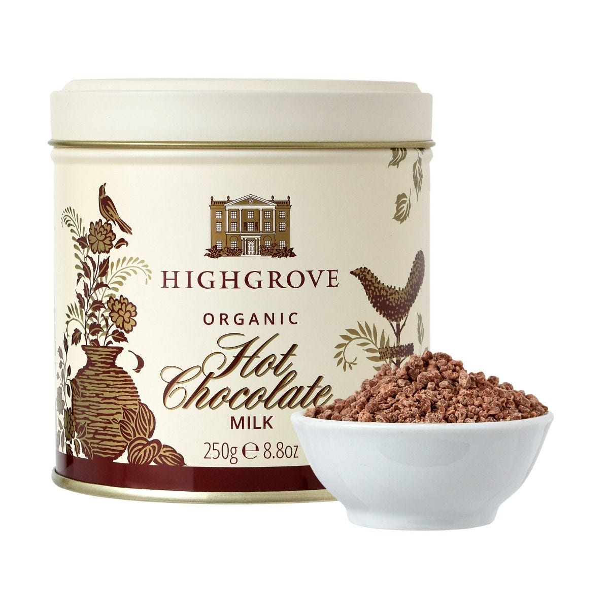 Highgrove organic milk hot chocolate 250g (British brand)